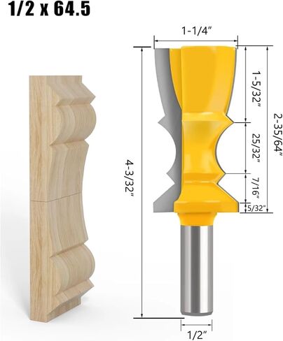 12mm 1/2′′ Shank Bit Milling Cutter 　1pcs(12.7mm Shank) in Saudi Arabia