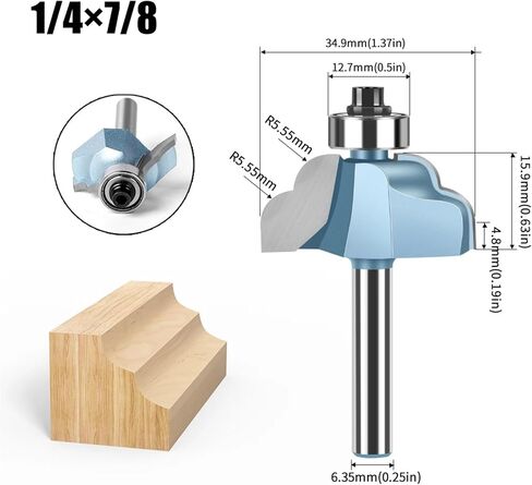 بتات مقبض 8 مم 1/4 بوصة ، مع الحفر المحفورة بتثبيت الحفر 1pcs (36 مم) in Kuwait