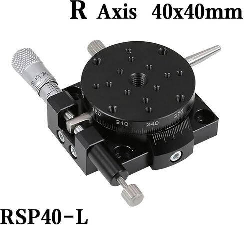 R Axis Type Manual Rotating Platform Sliding RSP40-L 360 Degree Stage Bearing Linear Stage 9.8N 40mm(RSP40-L) in Saudi Arabia