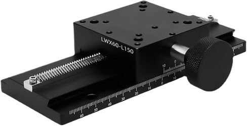 X Axis Groove Linear Sliding Table LWX60 Manual Discluction Stage Long Stroke Strike Platform LWX60-L-100-500mm (200mm) in Saudi Arabia