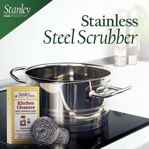 Stanley Home Products Stainless Steel Kitchen Scouring Cleaners (2 Cleaners Included) in Kuwait
