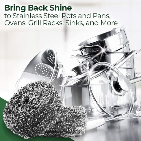 Stanley Home Products Stainless Steel Kitchen Scouring Cleaners (2 Cleaners Included) in Kuwait