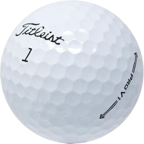 Lostgolfballs - كرات Golf Titleist Pro V1 في حالة جيدة ، جودة AAA ، كرات الجولف المستعملة المعاد تدويرها ، على الكرة رقم 1 باللغة الجولف ، الأبيض in Kuwait