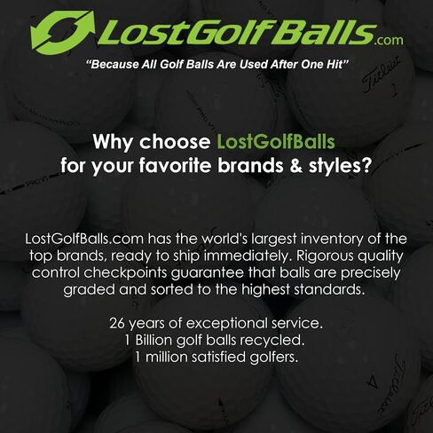 Lostgolfballs - كرات Golf Titleist Pro V1 في حالة جيدة ، جودة AAA ، كرات الجولف المستعملة المعاد تدويرها ، على الكرة رقم 1 باللغة الجولف ، الأبيض in Kuwait