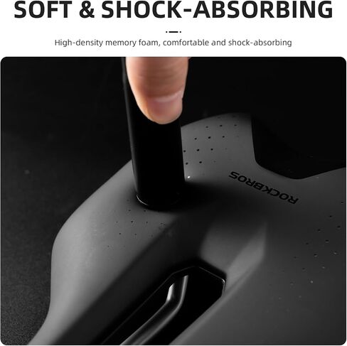 ROCKBROS Bike Seat, Comfortable Bike Seat Cushion for Men Women，Lightweight Adjustable Bicycle Seat with Ventilation & Shock-Absorbing, Waterproof Bike Saddle for Road/Indoor Bikes in Saudi Arabia