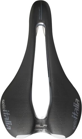 Selle Italia ، SLR Boost Gravel Superflow L ، Saddle ، 248 × 145mm ، 209g ، Black/Hi-Viz (SI510760) in Saudi Arabia