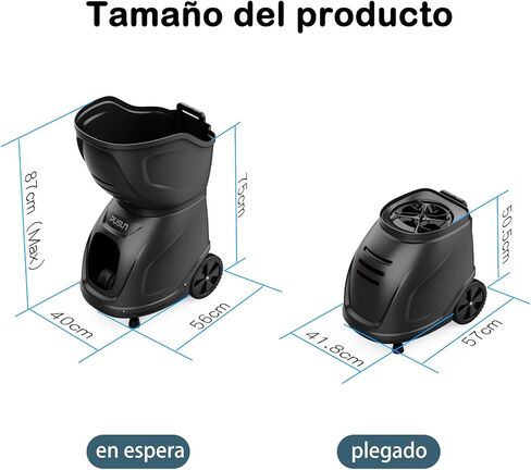 PT-9001Pro Tennis Ball Machine - Professional Tennis Server with APP Control, 35 Landing Points & Variable Speed, Portable Auto Ball Launcher with Extended Battery Life (7-10H Runtime) in Kuwait