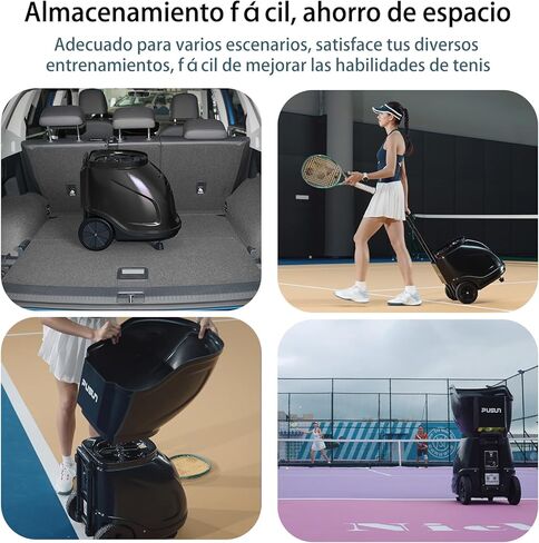 PT-9001Pro Tennis Ball Machine - Professional Tennis Server with APP Control, 35 Landing Points & Variable Speed, Portable Auto Ball Launcher with Extended Battery Life (7-10H Runtime) in Kuwait