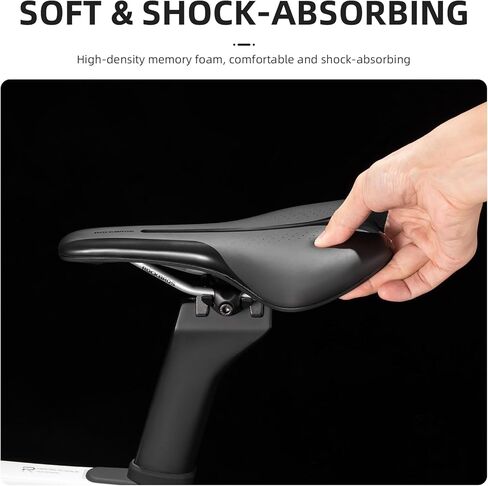 ROCKBROS Bike Seat, Comfortable Bike Seat Cushion for Men Women，Lightweight Adjustable Bicycle Seat with Ventilation & Shock-Absorbing, Waterproof Bike Saddle for Road/Indoor Bikes in Saudi Arabia