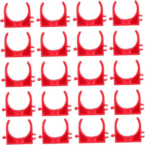 100pcs المشابك PVC لدعم أنابيب حامل خرطوم المشابك القناة الثقيلة لوقود مياه خرطوم الهواء in Saudi Arabia