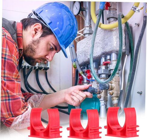 100pcs المشابك PVC لدعم أنابيب حامل خرطوم المشابك القناة الثقيلة لوقود مياه خرطوم الهواء in Saudi Arabia