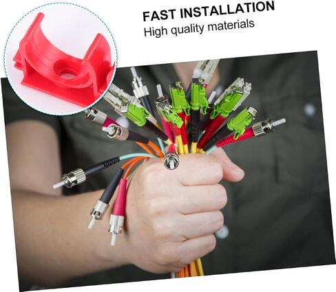 100pcs المشابك PVC لدعم أنابيب حامل خرطوم المشابك القناة الثقيلة لوقود مياه خرطوم الهواء in Saudi Arabia