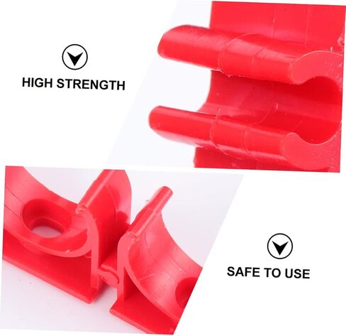 100pcs المشابك PVC لدعم أنابيب حامل خرطوم المشابك القناة الثقيلة لوقود مياه خرطوم الهواء in Saudi Arabia