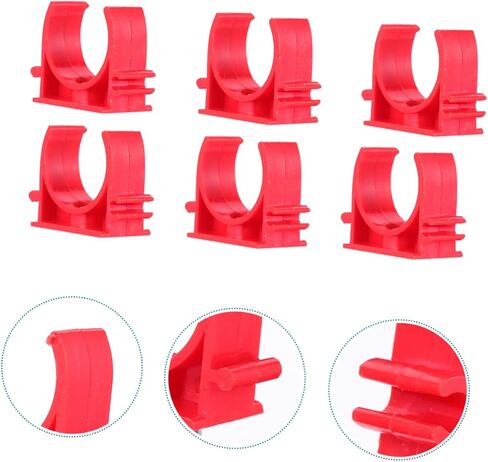 100pcs المشابك PVC لدعم أنابيب حامل خرطوم المشابك القناة الثقيلة لوقود مياه خرطوم الهواء in Saudi Arabia