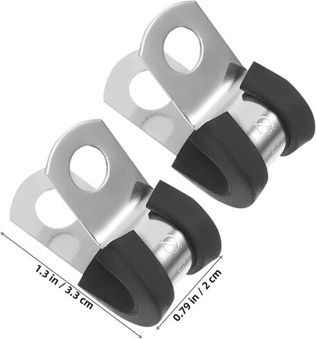 Pretyzoom 20pcs مشابك حزام شاقة على شكل حرف U لخراطيم آمن واتصالات الكابلات بمشبكات خرطوم المعادن للاستخدام in Saudi Arabia