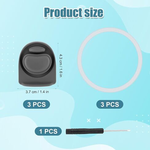 3pcs Bottle O Seal Ring & 3pcs Gasket Replacement Stopper for Owala FreeSip Cap, Silicone Water Bottle Plug Stopper BPA Free Top Lid Mouth Parts Compatible with Owala FreeSip 24oz 32oz in Saudi Arabia