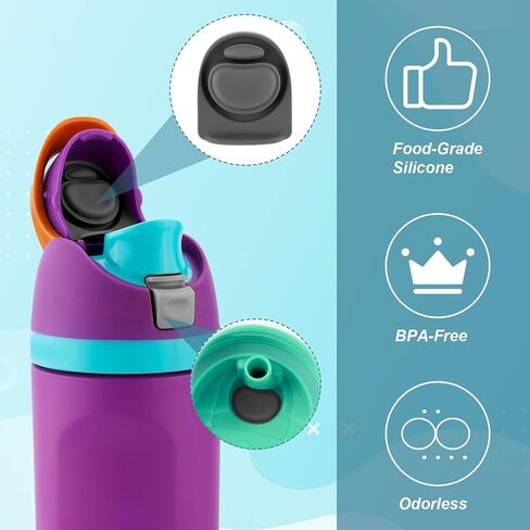 3pcs Bottle O Seal Ring & 3pcs Gasket Replacement Stopper for Owala FreeSip Cap, Silicone Water Bottle Plug Stopper BPA Free Top Lid Mouth Parts Compatible with Owala FreeSip 24oz 32oz in Saudi Arabia