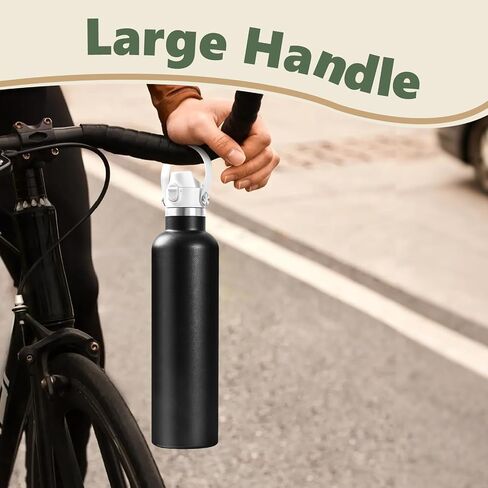 غطاء تلقائي للوجه لزجاجة الفم القياسية قارورة المائية ، غطاء صنبور لزجاجة الفم الضيقة Hydroflask ، غطاء بديل مع قفل زر in Kuwait