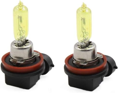 H1 Halogen Halogen Headlogy Xenon Lightbulb - زوج من 12 فولت 100 وات 3000K سوبر سوبر مشرق من المصباح المصباح الصفراء الذهبية الفائقة (زوج) in Kuwait