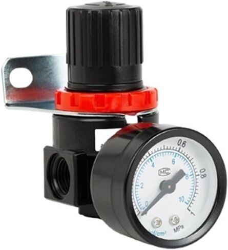 AR2000 1/4 inch Thread Pneumatic air Compressor Pressure Regulator Pressure reducing Valve 4mm 6mm 8mm 10mm 12mm Connector(AR2000 and 10mm) in Saudi Arabia