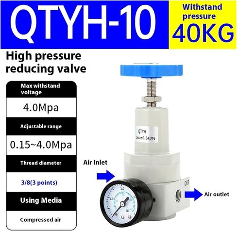 QTYH-8/10/15 ضغط الهواء الهوائي يقلل ضغط الصمام الذي ينظم ارتفاع ضغط هواء الصمام (QTYH-10) in Kuwait