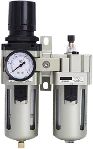 G Thread AC4010-04 Pneumatic Pressure regulating Valve Oil-Water Separator Manual Drain Compressor air Filter(AC4010-04 with 8mm) in Kuwait