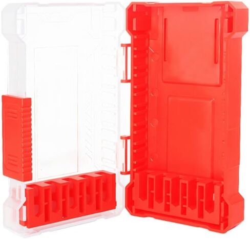 Compact Drill Bit Organizer Case, Hard Plastic Storage Box for Hex Shank Tools, 10-Slot Parts Holder, Lightweight Workshop Accessory(blue) in Saudi Arabia