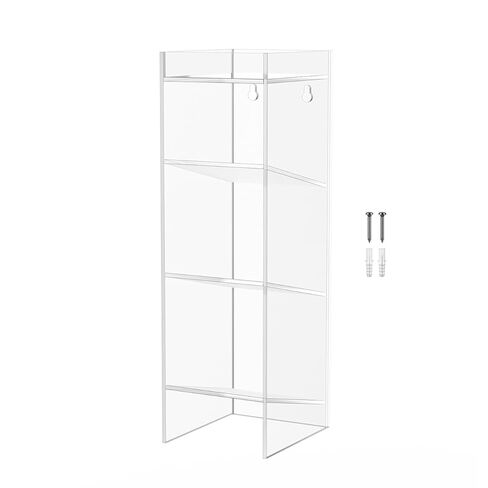 رف أنبوب صافي أكريليك 9 مقصورة 11.5 "W x 5.5" D X 16 "H حائط مع أجهزة معلقة أو عيادات كونترتوب المستشفيات صناعة المواد الغذائية والصيدلانية من قبل أصحاب التسويق in Kuwait