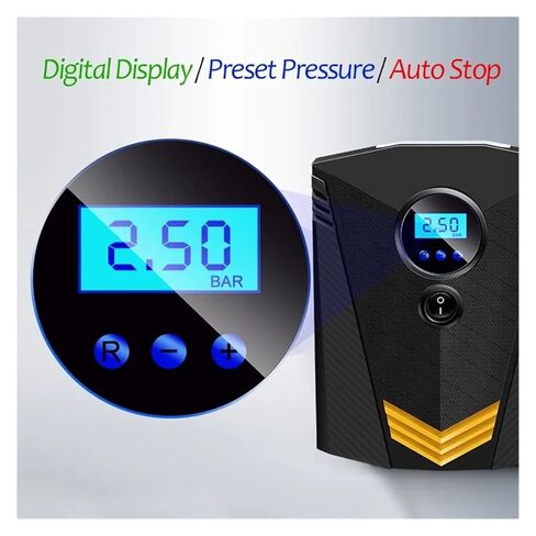 Digital Tire Inflator DC 12V 150 PSI in Kuwait