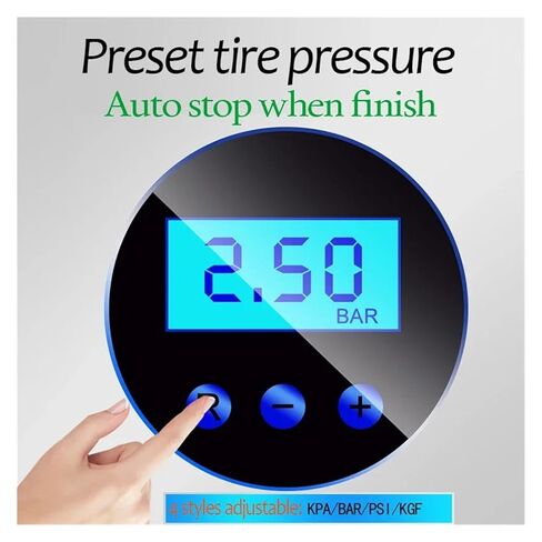 Digital Tire Inflator DC 12V 150 PSI in Kuwait