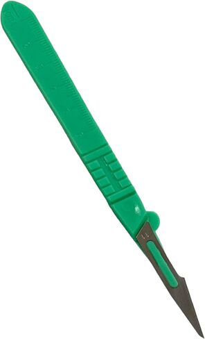 Sterile #11 Disposable Scalpels with Plastic Handle and Measuring Ruler Feature (0cm to 6cm) Individually Foil Wrapped (3) in Saudi Arabia