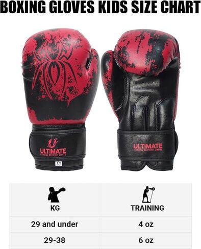 Ultimate Kids Boxing Gloves الشباب المتزايد والتدريب اللكم Kickboxing Muay التايلاندية من 6-15 قفازات تدريب الأطفال in Kuwait