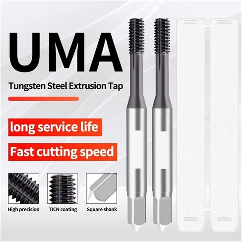 Drill Tap Bit Set, Carbide Tungsten Steel Roll Forming Tap M2-M10 Machine Screw Thread Taps HRC 55° - 62° in Saudi Arabia