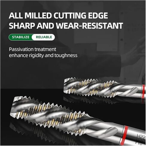 Drill Tap Bit Set, Machine Taps Tapping Spiral Tip Taps Stainless Steel Aluminum M2- M30 in Saudi Arabia