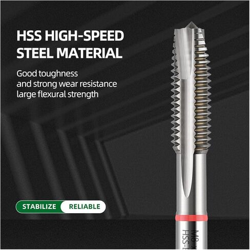Drill Tap Bit Set, Machine Taps Tapping Spiral Tip Taps Stainless Steel Aluminum M2- M30 in Saudi Arabia