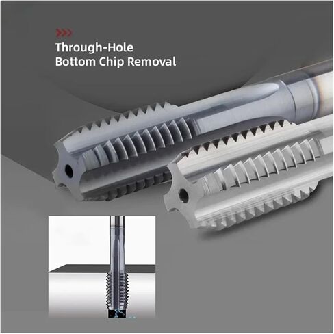 Drill Tap Bit Set, Machine Tap Internal Cooling CNC Carbide Thread Tool Aluminum Steel Metal Coated in Saudi Arabia