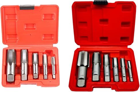 Drill Tap Bit Set, 5/6 Pcs Pipe Tap Set Threading Plumbing with Storage Case Thread Tapping Tool Kit in Saudi Arabia