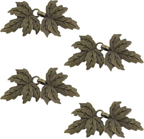 AYLIFU Cloak Clasp Shirt Clips Sweater Clips Antique Bronze 6.8×3.2cm/2.67×1.25inch for Sweater Shawl Cape Cardigan Collar Button Dress Shirt Brooch 4PCS in Saudi Arabia