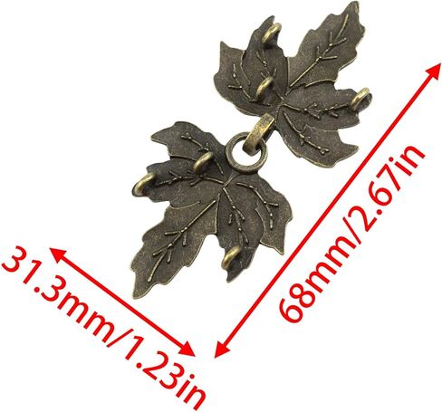 AYLIFU Cloak Clasp Shirt Clips Sweater Clips Antique Bronze 6.8×3.2cm/2.67×1.25inch for Sweater Shawl Cape Cardigan Collar Button Dress Shirt Brooch 4PCS in Saudi Arabia