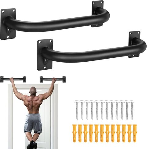 Tobwolf 2pcs الحائط جبل جبل السحب لأعلى ، التدريب على القوة الثقيلة الذقن قضبان ، إطار الباب السحب قضبان السقف مثبتة ، سميكة الصلب الشنق الشنق in Saudi Arabia