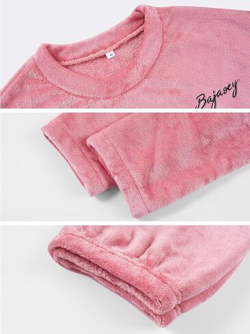 Womens Pajamas Set Fleece Sets For Women Long Sleeve Lounge Sets Soft Pj Sleepwear Loungewear in Saudi Arabia