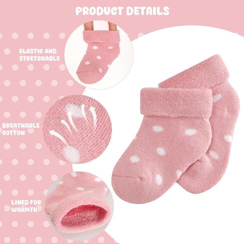 10 أزواج Preemie Baby Socks Cotton Cutton Cuff Socks for Boys Girls Newborn in Kuwait