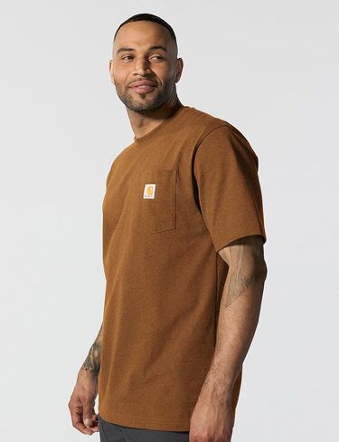 Carhartt Men's Loose Fit Heavyweight Short-Sleeve Pocket T-Shirt (Also Available in Big & Tall) in Saudi Arabia