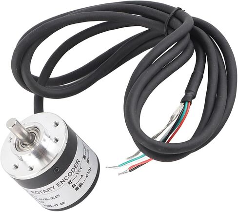 Incremental Rotary Encoder, 600P R Magnetoelectric Incremental Quadrature Encoder 5V to 24V AB 2 Phases Shaft 6mm in Saudi Arabia