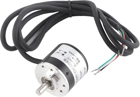 Incremental Rotary Encoder, 600P R Magnetoelectric Incremental Quadrature Encoder 5V to 24V AB 2 Phases Shaft 6mm in Saudi Arabia