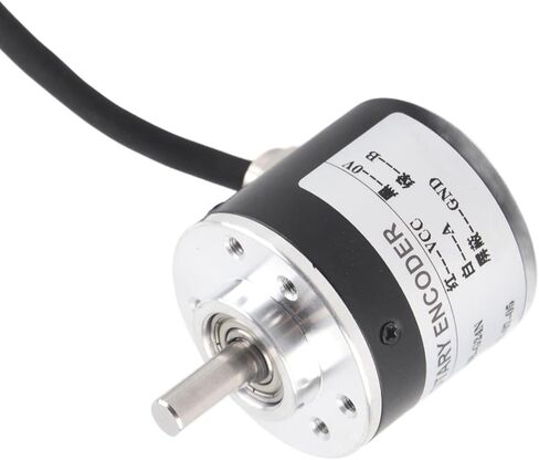 Incremental Rotary Encoder, 600P R Magnetoelectric Incremental Quadrature Encoder 5V to 24V AB 2 Phases Shaft 6mm in Saudi Arabia