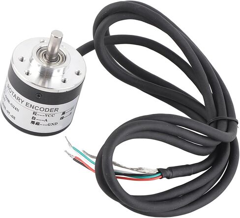 Incremental Rotary Encoder, 600P R Magnetoelectric Incremental Quadrature Encoder 5V to 24V AB 2 Phases Shaft 6mm in Saudi Arabia