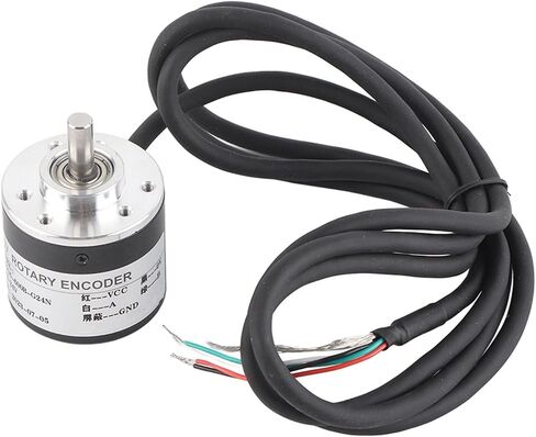 Incremental Rotary Encoder, 600P R Magnetoelectric Incremental Quadrature Encoder 5V to 24V AB 2 Phases Shaft 6mm in Saudi Arabia