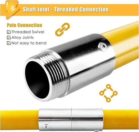 High Voltage Emergency Rescue Sticks, Lightweight Body Rescue Hook 6 FT Insulated 3 5 10ft Long, 10kV 35kV 110kV 220kV Commercial Anti-electrocution Lifeguard Rod Kit(Size:1.8m/5.9ft,Color:yellow) in Saudi Arabia