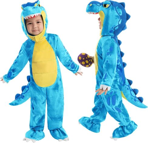 Spooktacular Creations Green T-Rex Costume, Dinosaur jumpsuit Jumpsuit for Toddler and Child Halloween Dress Up Party (3T (3-4 yrs)) in Saudi Arabia
